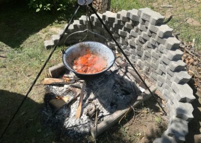 Tűzrakóhely kialakítása - kertépítés Buda